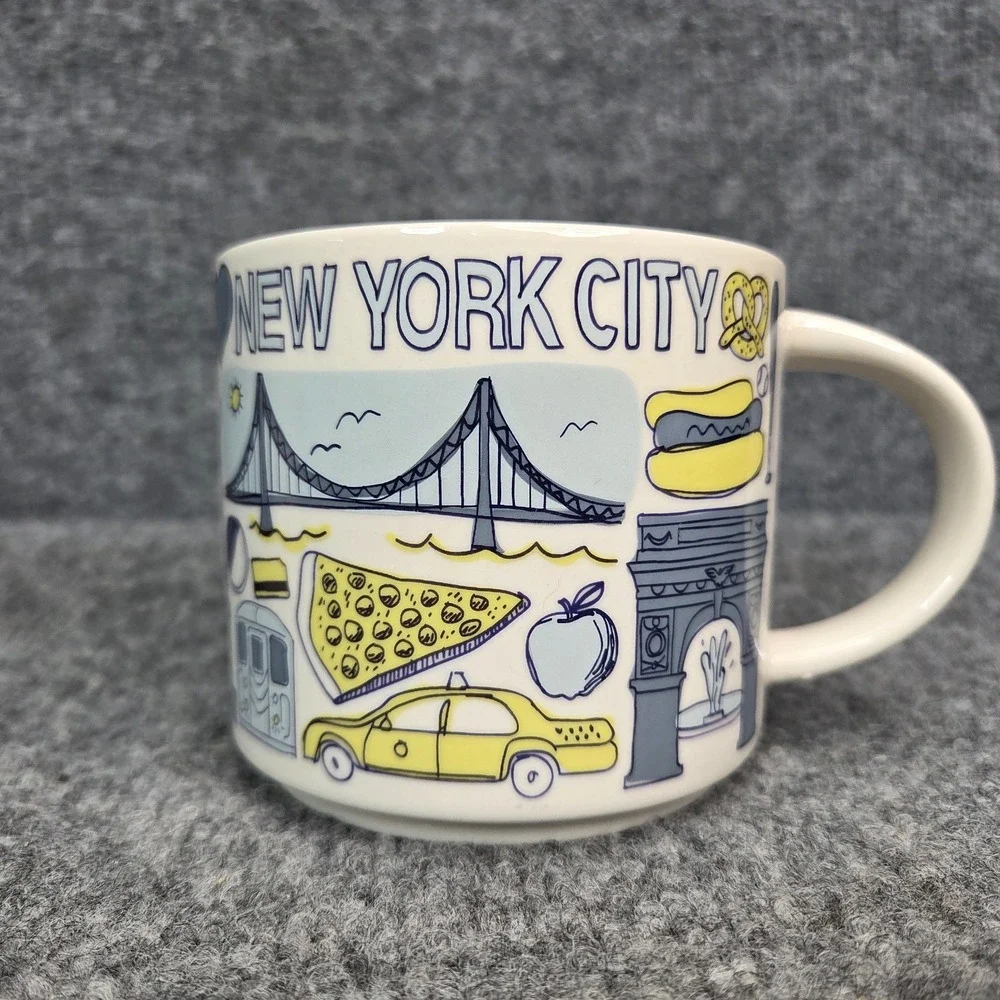 Starbucks New York City NYC Been There Series Ceramic Coffee Mug Cup 14 oz